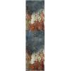 SAFAVIEH Glacier Collection Area Rug – 5’3″ x 7’6″, Blue & Multi, Modern Abstract Design, Non-Shedding & Easy Care, Ideal for High Traffic Areas in Living Room, Bedroom (GLA125B)(Blue/Multi)