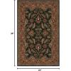 SAFAVIEH Heritage Collection Area Rug – 5′ x 8′, Dark Green & Gold, Handmade Traditional Oriental Wool, Ideal for High Traffic Areas in Living Room, Bedroom (HG628A)(Dark Green/Gold)