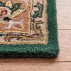 SAFAVIEH Heritage Collection Area Rug – 5′ x 8′, Dark Green & Gold, Handmade Traditional Oriental Wool, Ideal for High Traffic Areas in Living Room, Bedroom (HG628A)(Dark Green/Gold)