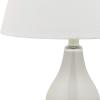 SAFAVIEH Lighting Collection – Cybil Set of 2 Red Double Gourd Glass Table Lamps, Modern Contemporary Design, LED Bulbs Included (LIT4088E-SET2)(Pearl Grey – Set of 2)