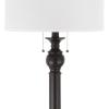 SAFAVIEH Lighting Collection – Jessie Rustic Farmhouse Oil-Rubbed Bronze 59-Inch Floor Lamp with Pull Chain, LED Bulbs Included (LIT4345A)