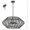 SAFAVIEH Lighting Collection Briza Black 5-Light Adjustable Pendant Chandelier Hanging Light Fixture, Ideal for Dining Room, Kitchen Island, Entryway (LED Bulbs Included)