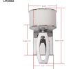 SAFAVIEH Lighting Collection Lenora Modern Chrome Bedroom Bathroom Vanity Hallway Foyer Living Room Wall Sconce Set of 2 (LED Bulb Included)
