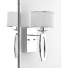 SAFAVIEH Lighting Collection Lenora Modern Chrome Bedroom Bathroom Vanity Hallway Foyer Living Room Wall Sconce Set of 2 (LED Bulb Included)