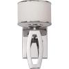 SAFAVIEH Lighting Collection Lenora Modern Chrome Bedroom Bathroom Vanity Hallway Foyer Living Room Wall Sconce Set of 2 (LED Bulb Included)