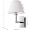 SAFAVIEH Lighting Collection Pauline Modern Contemporary Gold Bedroom Bathroom Vanity Hallway Foyer Living Room Wall Sconce Set of 2 (LED Bulbs Included)(Chrome)