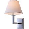 SAFAVIEH Lighting Collection Pauline Modern Contemporary Gold Bedroom Bathroom Vanity Hallway Foyer Living Room Wall Sconce Set of 2 (LED Bulbs Included)(Chrome)