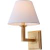 SAFAVIEH Lighting Collection Pauline Modern Contemporary Gold Bedroom Bathroom Vanity Hallway Foyer Living Room Wall Sconce Set of 2 (LED Bulbs Included)(Gold Leaf)