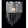 SAFAVIEH Lighting Collection Tilly Art Deco Modern Glam Chrome Iron/ Beaded Crystal Bedroom Bathroom Vanity Hallway Foyer Living Room Wall Sconce Set of 2 (LED Bulbs Included)