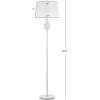 SAFAVIEH Lighting Collection Torc Modern Contemporary Farmhouse White 68-inch Living Room Bedroom Home Office Standing Floor Lamp (LED Bulb Included)(White)