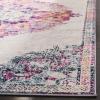 SAFAVIEH Madison Collection 5’3″ x 7’6″ Ivory / Fuchsia MAD913A Medallion Distressed Non-Shedding Living Room Bedroom Dining Home Office Area Rug(Ivory / Fuchsia)