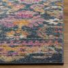 SAFAVIEH Madison Collection Area Rug – 5’1″ x 7’6″, Blue & Fuchsia, Boho Chic Floral Design, Non-Shedding & Easy Care, Ideal for High Traffic Areas in Living Room, Bedroom (MAD130C)(Blue/Fuchsia)