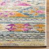 SAFAVIEH Madison Collection Area Rug – 5’1″ x 7’6″, Blue & Fuchsia, Moroccan Boho Distressed Design, Non-Shedding & Easy Care, Ideal for High Traffic Areas in Living Room, Bedroom (MAD118C)(Blue/Fuchsia)