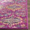 SAFAVIEH Madison Collection Area Rug – 5’1″ x 7’6″, Fuchsia & Blue, Boho Chic Damask Design, Non-Shedding & Easy Care, Ideal for High Traffic Areas in Living Room, Bedroom (MAD144F)(Fuchsia/Blue)