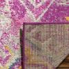 SAFAVIEH Madison Collection Area Rug – 5’1″ x 7’6″, Fuchsia & Blue, Boho Chic Distressed Design, Non-Shedding & Easy Care, Ideal for High Traffic Areas in Living Room, Bedroom (MAD125F)(Fuchsia/Blue)
