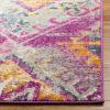 SAFAVIEH Madison Collection Area Rug – 5’1″ x 7’6″, Fuchsia & Blue, Boho Chic Distressed Design, Non-Shedding & Easy Care, Ideal for High Traffic Areas in Living Room, Bedroom (MAD125F)(Fuchsia/Blue)