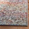 SAFAVIEH Madison Collection Area Rug – 5’1″ x 7’6″, Light Grey & Rust, Boho Chic Damask Design, Non-Shedding & Easy Care, Ideal for High Traffic Areas in Living Room, Bedroom (MAD945R)(Light Grey/Rust)
