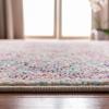 SAFAVIEH Madison Collection Area Rug – 5’3″ x 7’6″, Beige & Fuchsia, Shabby Chic Medallion Distressed Design, Non-Shedding & Easy Care, Ideal for High Traffic Areas in Living Room, Bedroom (MAD259B)(Beige/Fuchsia)