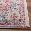 SAFAVIEH Madison Collection Area Rug – 5’3″ x 7’6″, Beige & Fuchsia, Shabby Chic Medallion Distressed Design, Non-Shedding & Easy Care, Ideal for High Traffic Areas in Living Room, Bedroom (MAD259B)(Beige/Fuchsia)