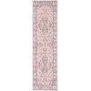 SAFAVIEH Madison Collection Area Rug – 5’3″ x 7’6″, Beige & Fuchsia, Shabby Chic Medallion Distressed Design, Non-Shedding & Easy Care, Ideal for High Traffic Areas in Living Room, Bedroom (MAD259B)(Beige/Fuchsia)