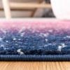 SAFAVIEH Madison Collection Area Rug – 5’3″ x 7’6″, Fuchsia & Navy, Boho Chic Stripe Design, Non-Shedding & Easy Care, Ideal for High Traffic Areas in Living Room, Bedroom (MAD601M)(Fuchsia/Navy)