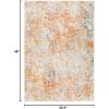 SAFAVIEH Madison Collection Area Rug – 5’3″ x 7’6″, Grey & Beige, Modern Abstract Design, Non-Shedding & Easy Care, Ideal for High Traffic Areas in Living Room, Bedroom (MAD453A)(Ivory/Orange)