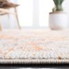 SAFAVIEH Madison Collection Area Rug – 5’3″ x 7’6″, Grey & Beige, Modern Abstract Design, Non-Shedding & Easy Care, Ideal for High Traffic Areas in Living Room, Bedroom (MAD453A)(Ivory/Orange)