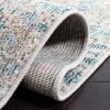 SAFAVIEH Madison Collection Area Rug – 5’3″ x 7’6″, Grey & Beige, Modern Abstract Design, Non-Shedding & Easy Care, Ideal for High Traffic Areas in Living Room, Bedroom (MAD453A)(Ivory/Teal)