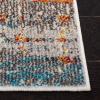 SAFAVIEH Madison Collection Area Rug – 5’3″ x 7’6″, Grey & Turquoise, Boho Abstract Distressed Design, Non-Shedding & Easy Care, Ideal for High Traffic Areas in Living Room, Bedroom (MAD419F)(Grey/Turquoise)