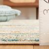 SAFAVIEH Madison Collection Area Rug – 5’3″ x 7’6″, Grey & Turquoise, Boho Abstract Distressed Design, Non-Shedding & Easy Care, Ideal for High Traffic Areas in Living Room, Bedroom (MAD419F)(Green/Blue)