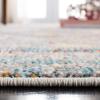 SAFAVIEH Madison Collection Area Rug – 5’3″ x 7’6″, Grey & Turquoise, Boho Abstract Distressed Design, Non-Shedding & Easy Care, Ideal for High Traffic Areas in Living Room, Bedroom (MAD419F)(Grey/Turquoise)