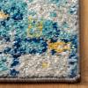 SAFAVIEH Madison Collection Area Rug – 5’3″ x 7’6″, Grey & Turquoise, Boho Chic Design, Non-Shedding & Easy Care, Ideal for High Traffic Areas in Living Room, Bedroom (MAD797G)(Grey/Turquoise)