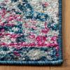 SAFAVIEH Madison Collection Area Rug – 5’3″ x 7’6″, Grey & Turquoise, Boho Chic Design, Non-Shedding & Easy Care, Ideal for High Traffic Areas in Living Room, Bedroom (MAD797G)(Denim Blue/Purple)