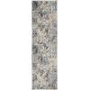 SAFAVIEH Madison Collection Area Rug – 5’3″ x 7’6″, Ivory & Blue, Boho Chic Distressed Design, Non-Shedding & Easy Care, Ideal for High Traffic Areas in Living Room, Bedroom (MAD159M)(Ivory/Blue)