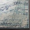 SAFAVIEH Madison Collection Area Rug – 5’3″ x 7’6″, Ivory & Blue, Boho Chic Medallion Design, Non-Shedding & Easy Care, Ideal for High Traffic Areas in Living Room, Bedroom (MAD152M)(Ivory/Blue)