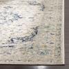 SAFAVIEH Madison Collection Area Rug – 5’3″ x 7’6″, Ivory & Blue, Boho Chic Medallion Design, Non-Shedding & Easy Care, Ideal for High Traffic Areas in Living Room, Bedroom (MAD155M)(Ivory/Blue)