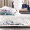 SAFAVIEH Madison Collection Area Rug – 5’3″ x 7’6″, Light Grey & Blue, Boho Chic Medallion Design, Non-Shedding & Easy Care, Ideal for High Traffic Areas in Living Room, Bedroom (MAD153F)(Light Grey / Blue)