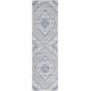 SAFAVIEH Madison Collection Area Rug – 5’3″ x 7’6″, Light Grey & Blue, Boho Chic Medallion Design, Non-Shedding & Easy Care, Ideal for High Traffic Areas in Living Room, Bedroom (MAD153F)(Light Grey / Blue)