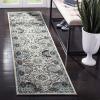 SAFAVIEH Madison Collection Area Rug – 5’3″ x 7’6″, Light Grey & Blue, Oriental Boho Chic Distressed Design, Non-Shedding & Easy Care, Ideal for High Traffic Areas in Living Room, Bedroom (MAD925F)