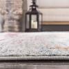 SAFAVIEH Madison Collection Area Rug – 5’3″ x 7’6″, Light Grey & Fuchsia, Boho Medallion Distressed Design, Non-Shedding & Easy Care, Ideal for High Traffic Areas in Living Room, Bedroom (MAD157R)(Light Grey/Fuchsia)