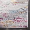 SAFAVIEH Madison Collection Area Rug – 5’3″ x 7’6″, Light Grey & Fuchsia, Boho Medallion Distressed Design, Non-Shedding & Easy Care, Ideal for High Traffic Areas in Living Room, Bedroom (MAD157R)(Light Grey/Fuchsia)