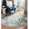 SAFAVIEH Madison Collection Area Rug – 5’3″ x 7’6″, Light Grey & Fuchsia, Oriental Distressed Design, Non-Shedding & Easy Care, Ideal for High Traffic Areas in Living Room, Bedroom (MAD925R)(Light Grey/Fuchsia)