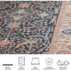 SAFAVIEH Madison Collection Area Rug – 5’3″ x 7’6″, Navy & Creme, Oriental Design, Non-Shedding & Easy Care, Ideal for High Traffic Areas in Living Room, Bedroom (MAD612D)(Navy/Creme)