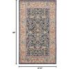 SAFAVIEH Madison Collection Area Rug – 5’3″ x 7’6″, Navy & Creme, Oriental Design, Non-Shedding & Easy Care, Ideal for High Traffic Areas in Living Room, Bedroom (MAD612D)(Navy/Creme)