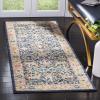 SAFAVIEH Madison Collection Area Rug – 5’3″ x 7’6″, Navy & Creme, Oriental Design, Non-Shedding & Easy Care, Ideal for High Traffic Areas in Living Room, Bedroom (MAD612D)(Navy/Creme)