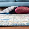 SAFAVIEH Madison Collection Area Rug – 5’3″ x 7’6″, Navy & Grey, Boho Chic Medallion Distressed Design, Non-Shedding & Easy Care, Ideal for High Traffic Areas in Living Room, Bedroom (MAD452M)(Navy/Grey)