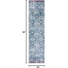 SAFAVIEH Madison Collection Area Rug – 5’3″ x 7’6″, Navy & Ivory, Boho Distressed Design, Non-Shedding & Easy Care, Ideal for High Traffic Areas in Living Room, Bedroom (MAD444N)(Navy/Ivory)