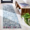 SAFAVIEH Madison Collection Area Rug – 5’3″ x 7’6″, Navy & Ivory, Boho Distressed Design, Non-Shedding & Easy Care, Ideal for High Traffic Areas in Living Room, Bedroom (MAD444N)(Navy/Ivory)