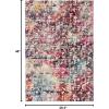 SAFAVIEH Madison Collection Area Rug – 5’3″ x 7’6″, Red & Light Blue, Modern Abstract Design, Non-Shedding & Easy Care, Ideal for High Traffic Areas in Living Room, Bedroom (MAD458C)(Red/Light Blue)