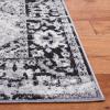 SAFAVIEH Madison Collection Area Rug – 5’3″ x 7’6″, Teal & Fuchsia, Boho Chic Medallion Design, Non-Shedding & Easy Care, Ideal for High Traffic Areas in Living Room, Bedroom (MAD154L)(Black/Grey)